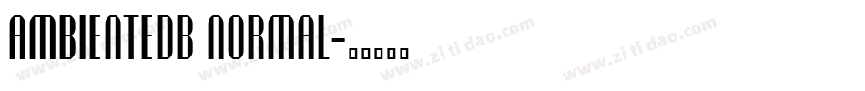 AmbienteDB Normal字体转换